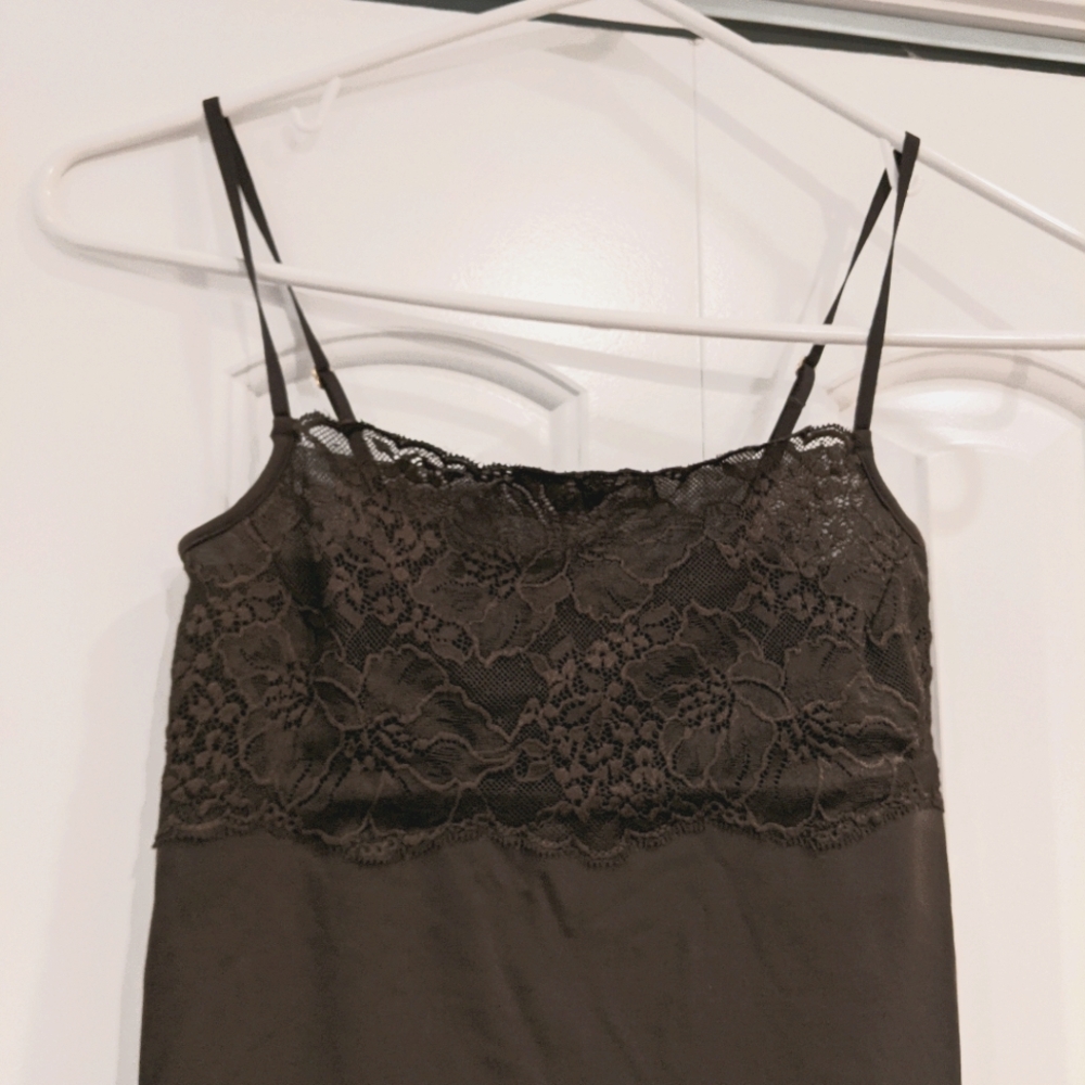 SOLD Banana republic brown lace camisole